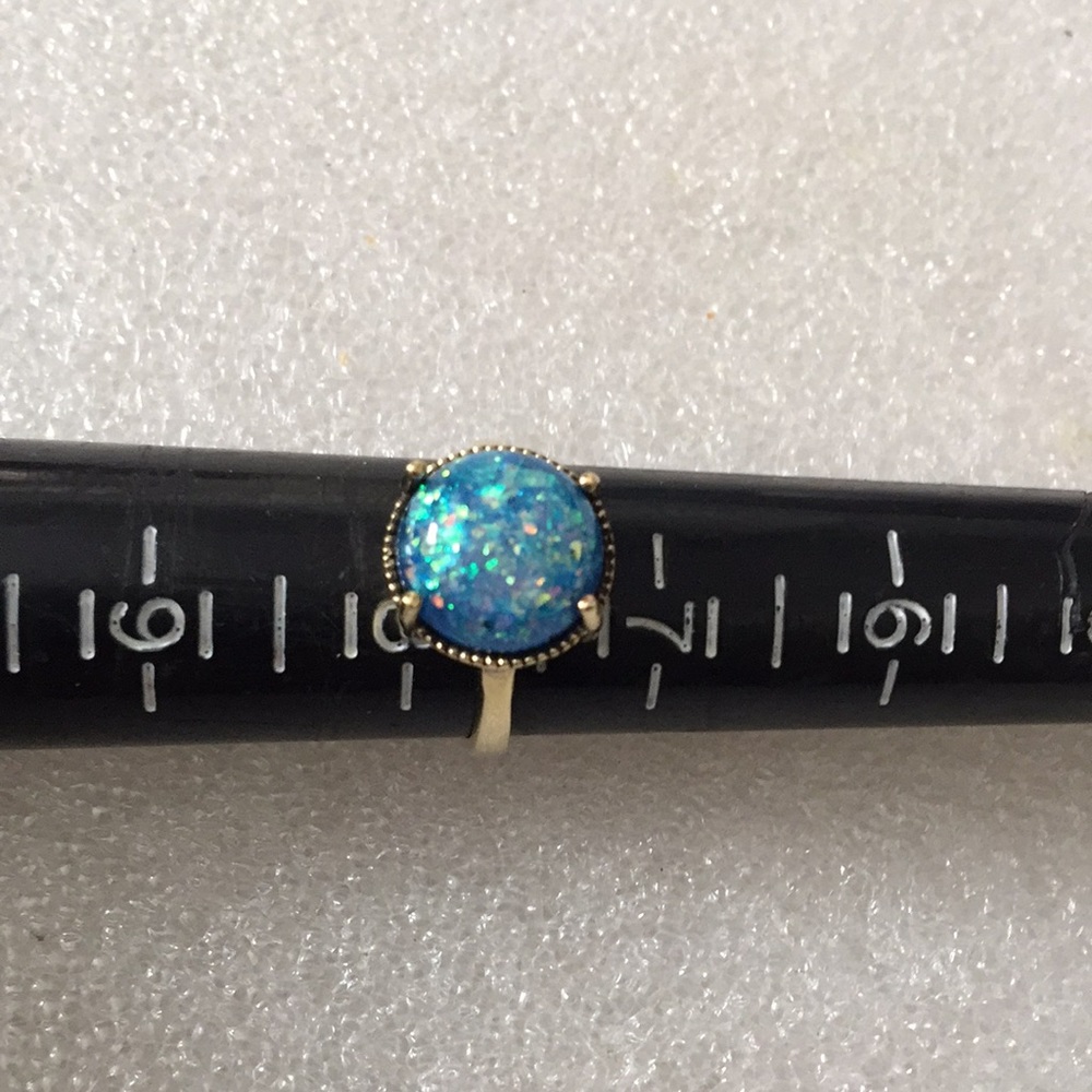 925 opal (lap) ring - Picture 4 of 5